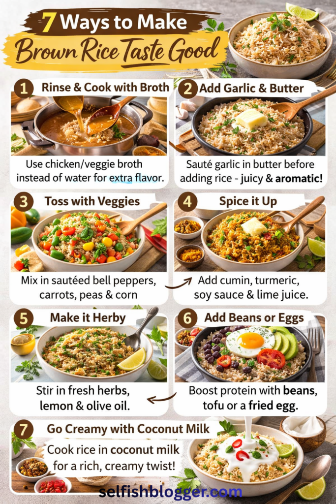 7 Ways to Make Brown Rice Taste Good